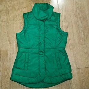 Green Puffer Vest jacket by New York and company